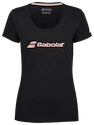 Dames T-shirt Babolat  Exercise Babolat Tee Women Black