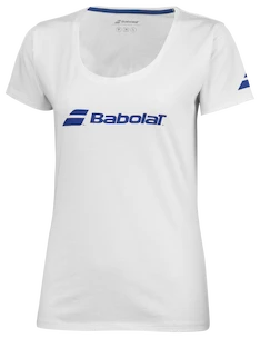 Dames T-shirt Babolat  Exercise Babolat Tee Women White