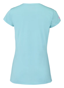 Dames T-shirt Babolat  Exercise Flag Tee Women Angel Blue