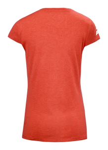 Dames T-shirt Babolat  Exercise Stripes Tee Poppy Red S