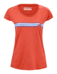 Dames T-shirt Babolat  Exercise Stripes Tee Poppy Red S