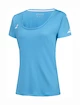 Dames T-shirt Babolat  Play Cap Sleeve Top Women Cyan Blue