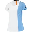 Dames T-shirt Babolat  Play Cap Sleeve Top Women White/Blue Hthr