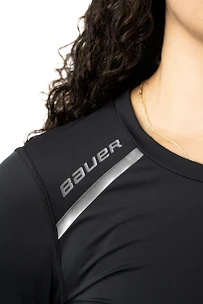 Dames T-shirt Bauer  WOMENS LS Baselayer Top Black Senior