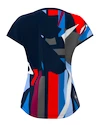 Dames T-shirt BIDI BADU  New York 2024 Capsleeve Dark Blue/Red