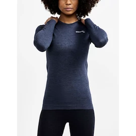 Dames T-shirt Craft Core Dry Active Comfort LS Navy Blue