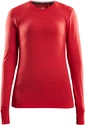 Dames T-shirt Craft Keep WARM Fuseknit Comfort LS red