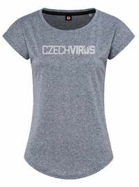 Dames T-shirt Czech Virus Dámské sportovní tričko Recycled šedé