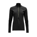 Dames T-shirt Devold  Running Cover Woman Zip Neck Caviar