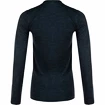 Dames T-shirt Endurance  Yalia Seamless Wool Print LS Baselayer Dark Blue