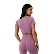 Dames T-shirt GymBeam  FLO CropTop Violet