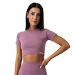 Dames T-shirt GymBeam  FLO CropTop Violet