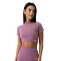 Dames T-shirt GymBeam  FLO CropTop Violet