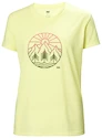 Dames T-shirt Helly Hansen  Skog Recycled Graphic Tee Fadded Yallow XS