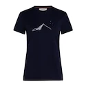 Dames T-shirt Icebreaker Merino 150 Tech Lite SS T South Const Midnight Navy