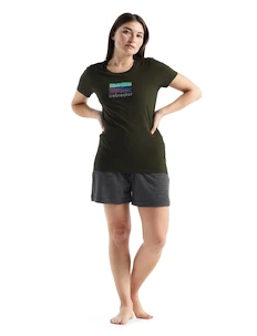 Dames T-shirt Icebreaker  Tech Lite II SS Tee Trailhead Loden M