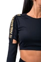 Dames T-shirt Nebbia  Crop Top 821 black