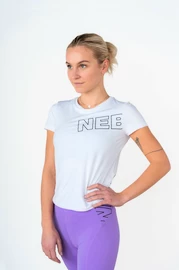 Dames T-shirt Nebbia FIT Activewear Functional T-shirt with Short Sleeves white