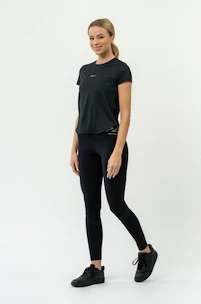 Dames T-shirt Nebbia  FIT Activewear T-Shirt “Airy” with Reflective Logo black