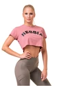 Dames T-shirt Nebbia  Fit & Sporty crop top old rose