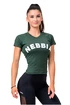 Dames T-shirt Nebbia Hero dark green