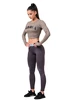 Dames T-shirt Nebbia Hero Sporty Hero crop top long sleeve mocha