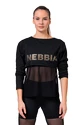 Dames T-shirt Nebbia Intense Mesh T-shirt 805 black