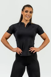 Dames T-shirt Nebbia Intense Women's Compression Zipper Shirt Ultimate 831 Gold