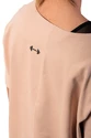 Dames T-shirt Nebbia  Organic Cotton Loose Fit “The Minimalist” Crop Top 417 salmon