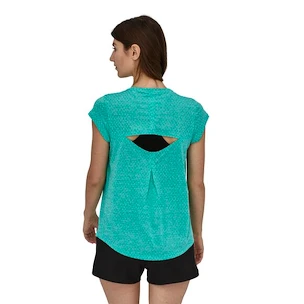 Dames T-shirt Patagonia  Ridge Flow Shirt Fresh Teal