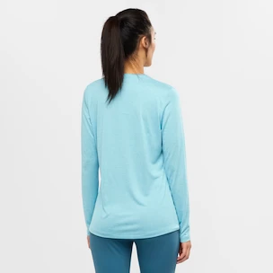 Dames T-shirt Salomon  Agile LS Tee Crystal Blue