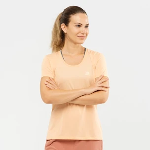 Dames T-shirt Salomon  Agile SS Tee W Almond XS