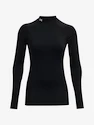 Dames T-shirt Under Armour ColdGear Authentics Mockneck-BLK