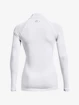 Dames T-shirt Under Armour ColdGear Authentics Mockneck-WHT