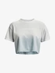 Dames T-shirt Under Armour  DIP DYE CROP SS-GRY