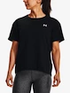 Dames T-shirt Under Armour  Esential Cttn Stretch Tee-BLK