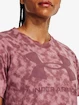 Dames T-shirt Under Armour  LOGO AOP HEAVYWEIGHT SS-PNK