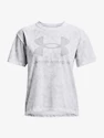 Dames T-shirt Under Armour  LOGO AOP HEAVYWEIGHT SS-WHT