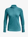 Dames T-shirt Under Armour  Qualifier Run 2.0 1/2 Zip-BLU