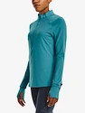 Dames T-shirt Under Armour  Qualifier Run 2.0 1/2 Zip-BLU