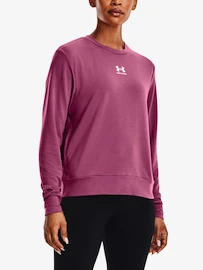 Dames T-shirt Under Armour Rival Terry Crew-PNK