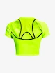 Dames T-shirt Under Armour  Run Anywhere Crop SS-GRN