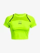 Dames T-shirt Under Armour  Run Anywhere Crop SS-GRN