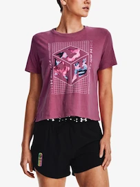 Dames T-shirt Under Armour Run Anywhere SS-PNK