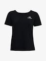 Dames T-shirt Under Armour  Rush Energy Core SS-BLK