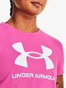 Dames T-shirt Under Armour  SPORTSTYLE LOGO SS-PNK