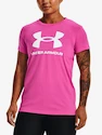 Dames T-shirt Under Armour  SPORTSTYLE LOGO SS-PNK