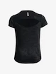 Dames T-shirt Under Armour  Streaker Jacquard Tee-BLK