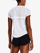 Dames T-shirt Under Armour  Streaker SS-WHT