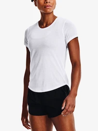 Dames T-shirt Under Armour Streaker SS-WHT